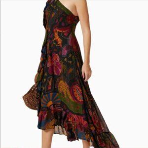 Women's Crazy Mix One-Shoulder Midi Dress